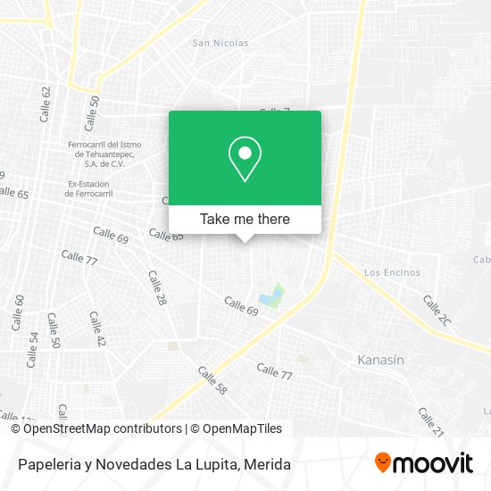 Mapa de Papeleria y Novedades La Lupita