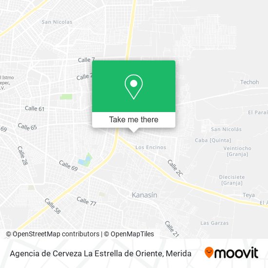Agencia de Cerveza La Estrella de Oriente map