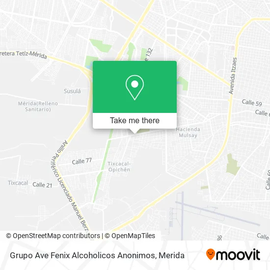 Mapa de Grupo Ave Fenix Alcoholicos Anonimos