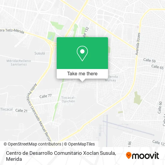 Mapa de Centro de Desarrollo Comunitario Xoclan Susula