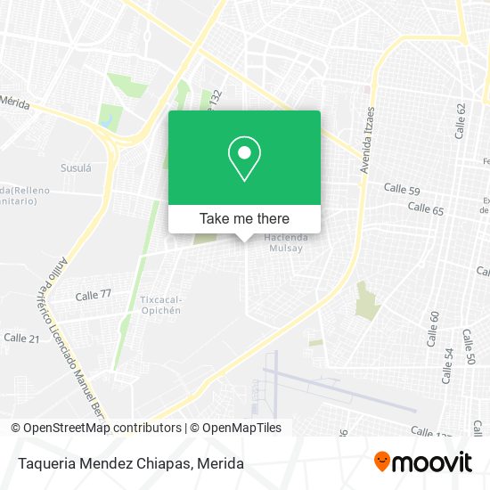 Taqueria Mendez Chiapas map