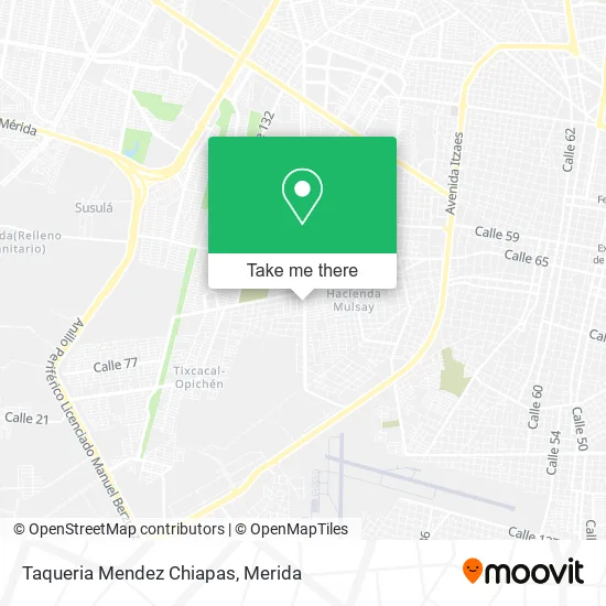 Taqueria Mendez Chiapas map
