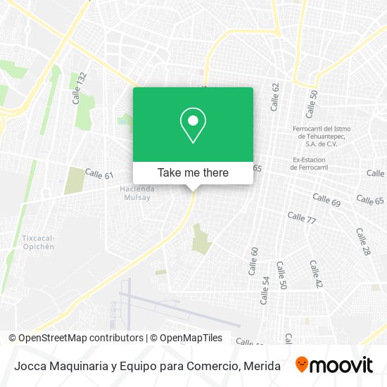 Mapa de Jocca Maquinaria y Equipo para Comercio
