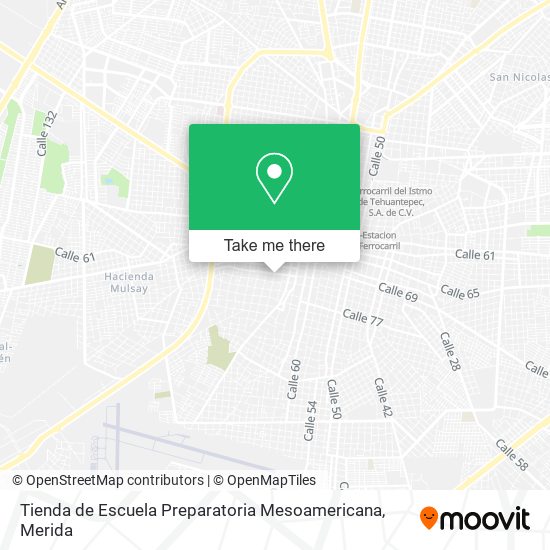 Tienda de Escuela Preparatoria Mesoamericana map