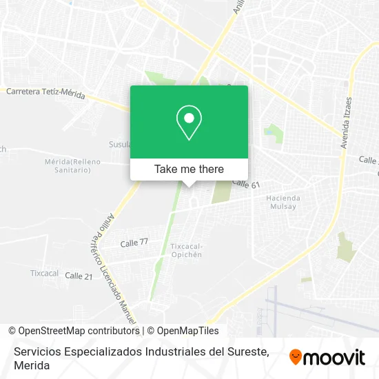 Servicios Especializados Industriales del Sureste map