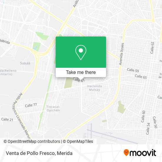 Venta de Pollo Fresco map