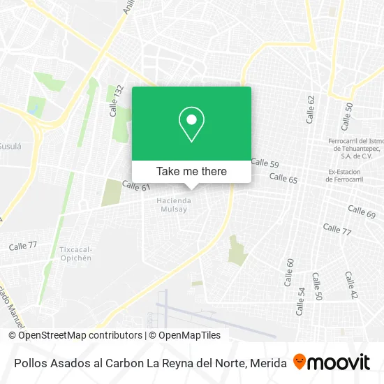 Mapa de Pollos Asados al Carbon La Reyna del Norte