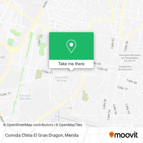 Mapa de Comida China El Gran Dragon