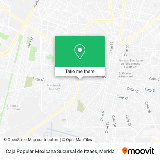 Caja Popular Mexicana Sucursal de Itzaes map