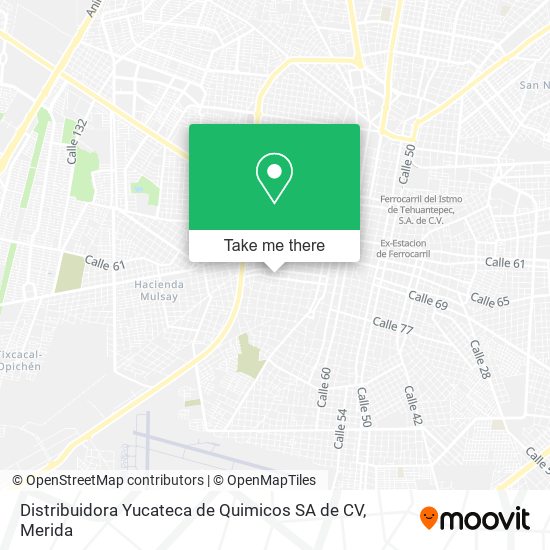 Distribuidora Yucateca de Quimicos SA de CV map