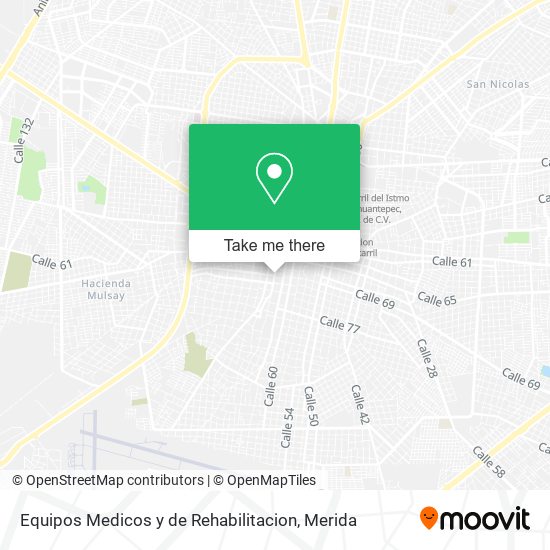 Mapa de Equipos Medicos y de Rehabilitacion