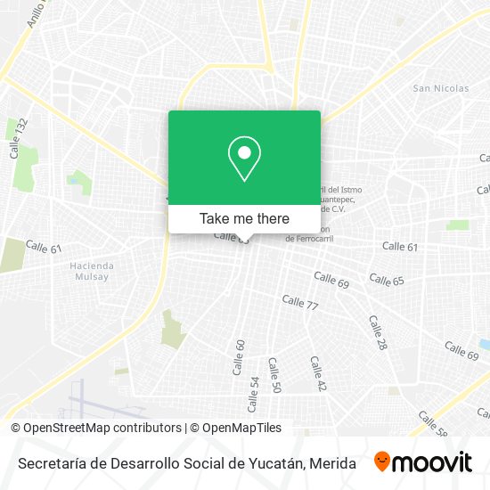 Secretaría de Desarrollo Social de Yucatán map