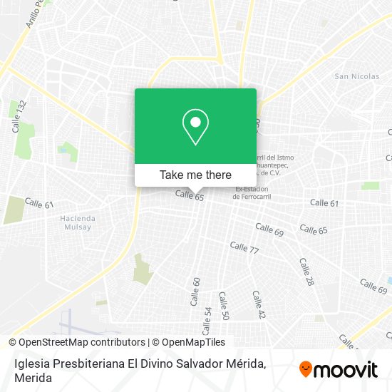Iglesia Presbiteriana El Divino Salvador Mérida map