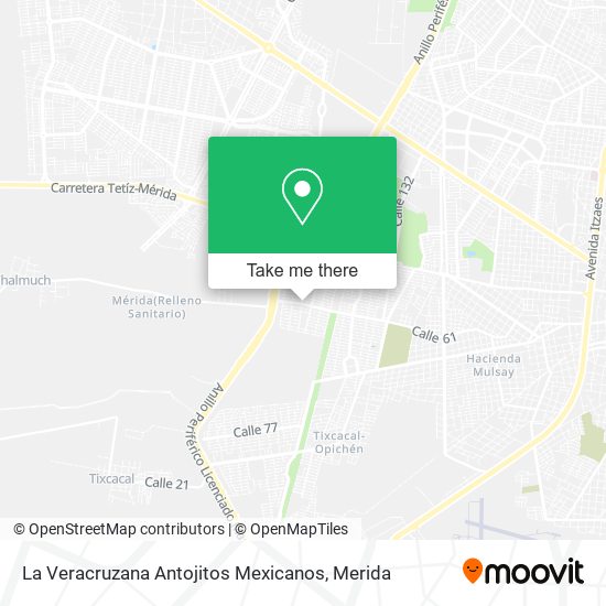 La Veracruzana Antojitos Mexicanos map