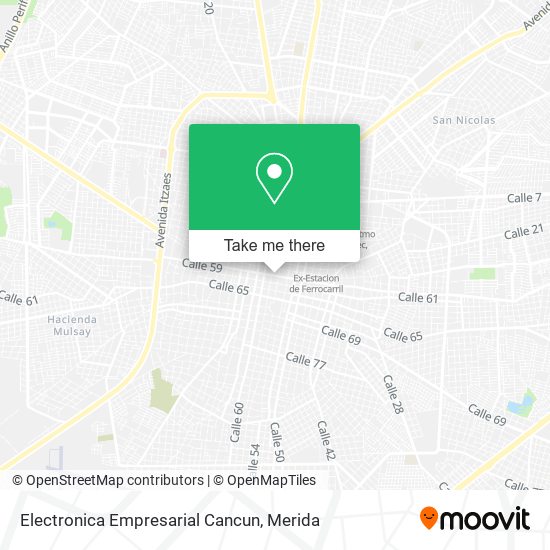 Mapa de Electronica Empresarial Cancun