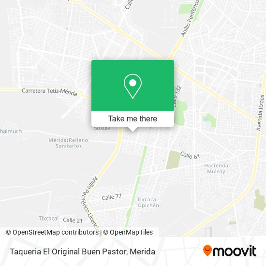 Taqueria El Original Buen Pastor map