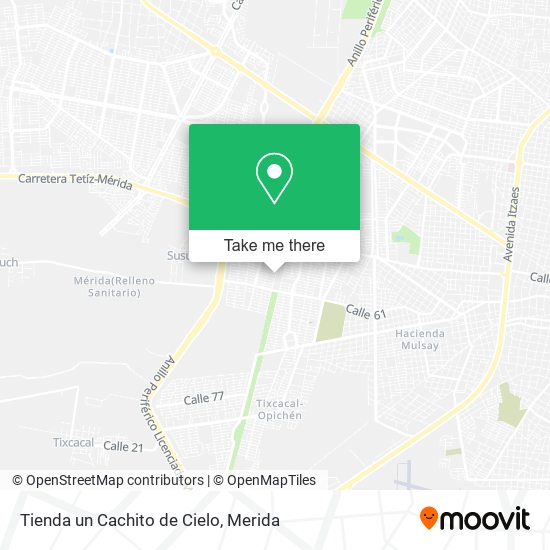 Mapa de Tienda un Cachito de Cielo