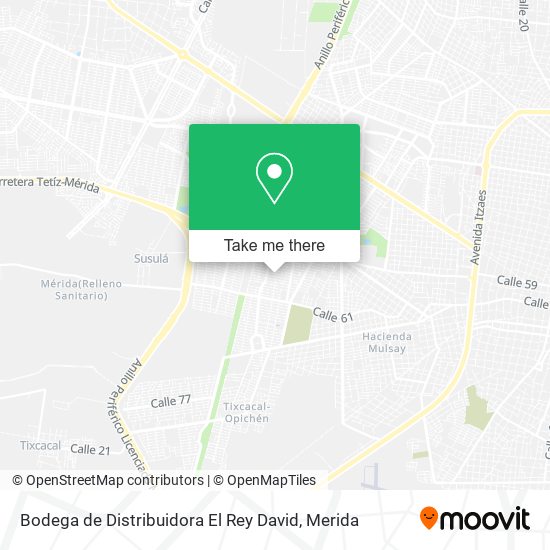 Mapa de Bodega de Distribuidora El Rey David
