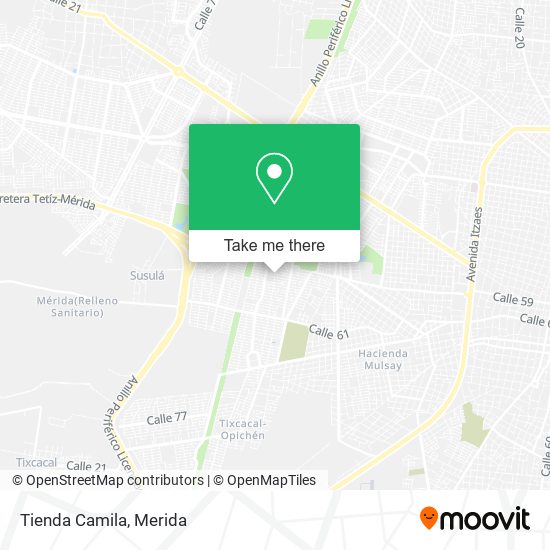 Mapa de Tienda Camila