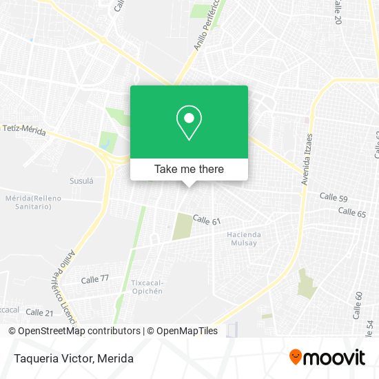 Mapa de Taqueria Victor