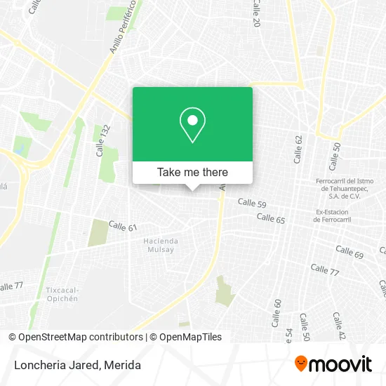 Mapa de Loncheria Jared