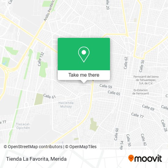 Mapa de Tienda La Favorita