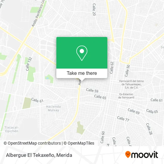 Mapa de Albergue El Tekaxeño