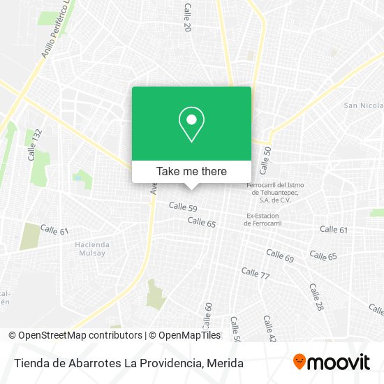 Mapa de Tienda de Abarrotes La Providencia