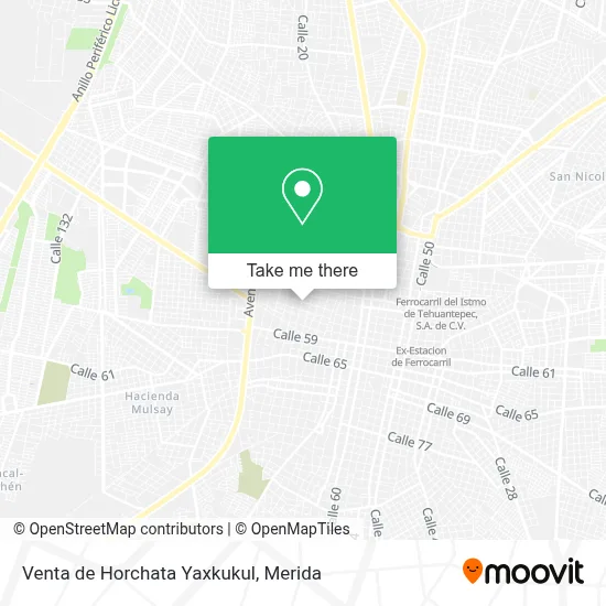 Venta de Horchata Yaxkukul map