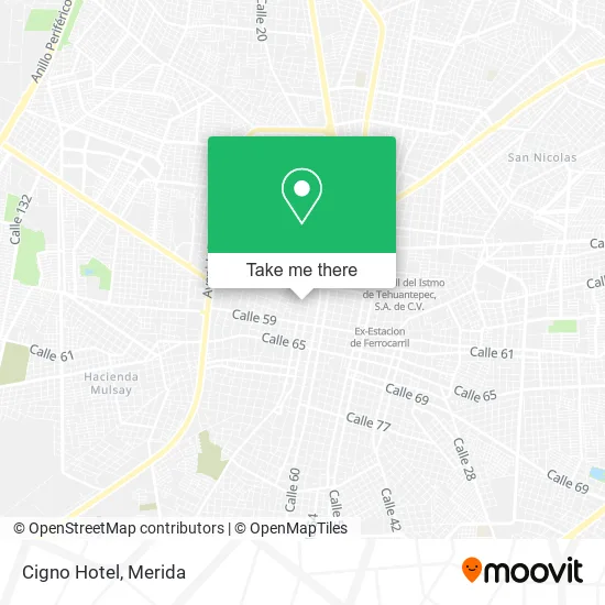 Mapa de Cigno Hotel