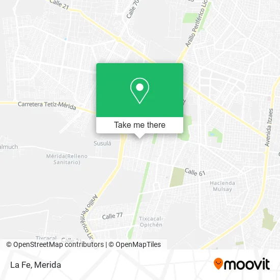 Mapa de La Fe