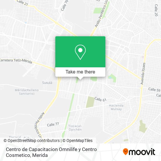 Mapa de Centro de Capacitacion Omnilife y Centro Cosmetico