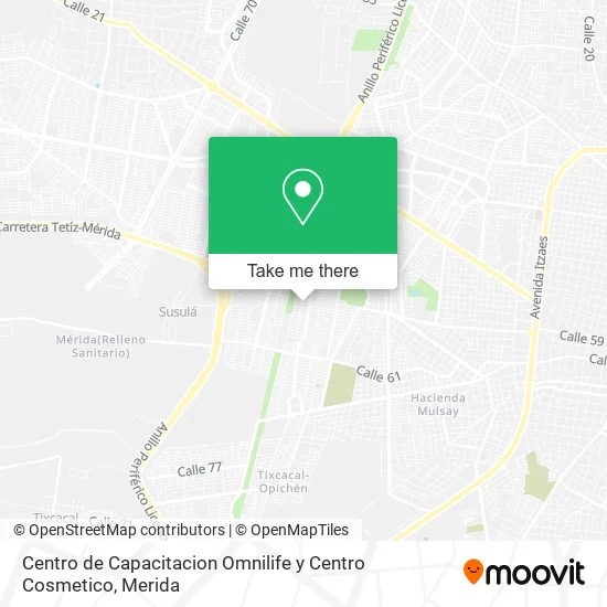 Mapa de Centro de Capacitacion Omnilife y Centro Cosmetico