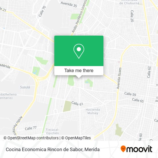 Mapa de Cocina Economica Rincon de Sabor