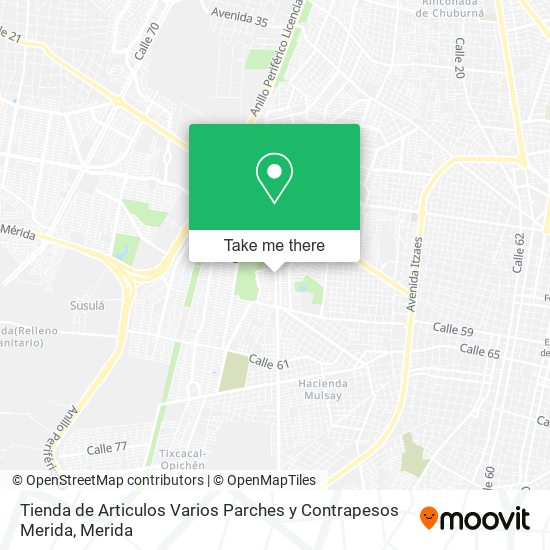 Tienda de Articulos Varios Parches y Contrapesos Merida map