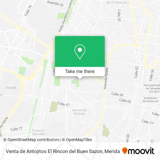 Venta de Antojitos El Rincon del Buen Sazon map