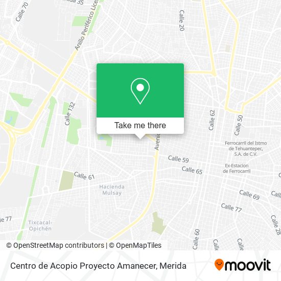 Mapa de Centro de Acopio Proyecto Amanecer