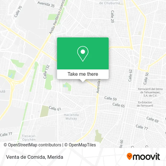 Venta de Comida map