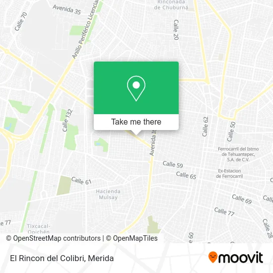 El Rincon del Colibri map