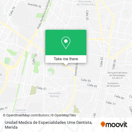Unidad Medica de Especialidades Ume Dentista map