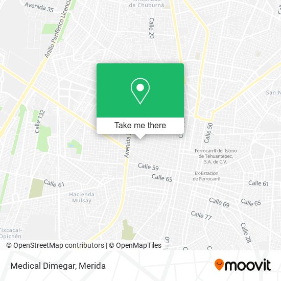 Mapa de Medical Dimegar