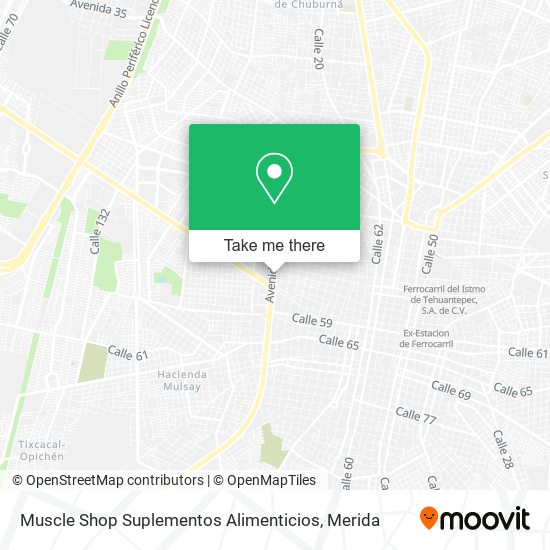 Muscle Shop Suplementos Alimenticios map