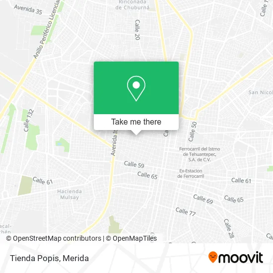 Tienda Popis map