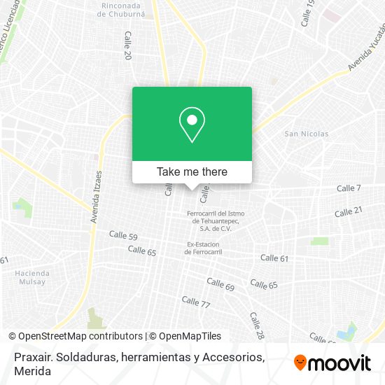 Mapa de Praxair. Soldaduras, herramientas y Accesorios