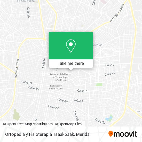 Ortopedia y Fisioterapia Tsaakbaak map