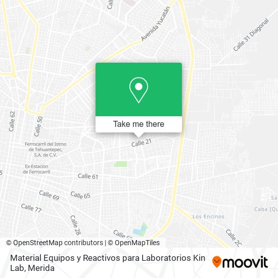 Material Equipos y Reactivos para Laboratorios Kin Lab map