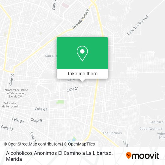 Alcoholicos Anonimos El Camino a La Libertad map