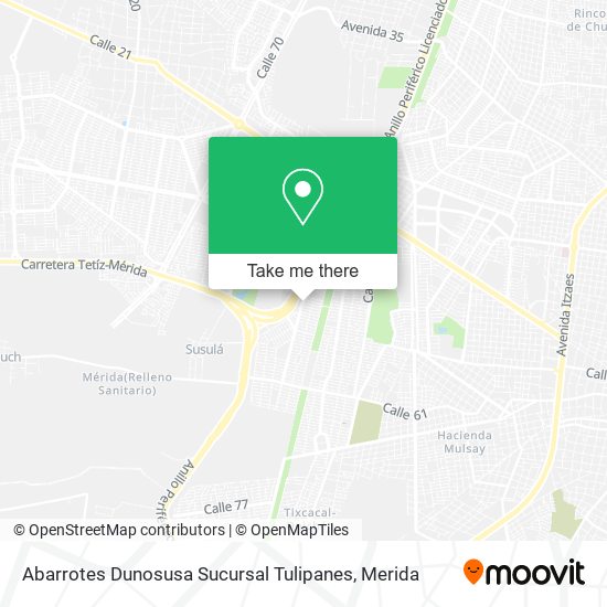 Abarrotes Dunosusa Sucursal Tulipanes map