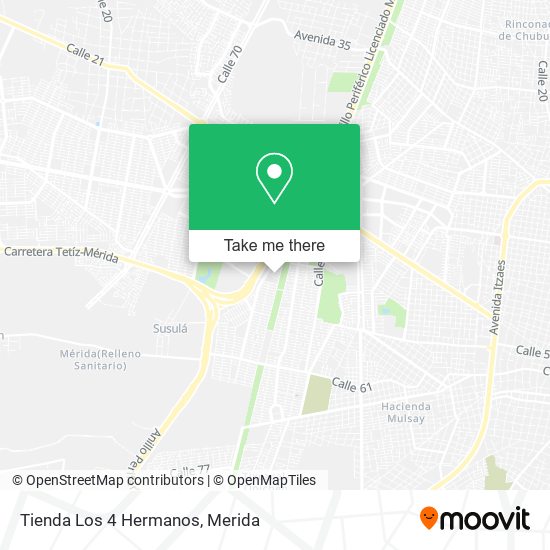 Mapa de Tienda Los 4 Hermanos