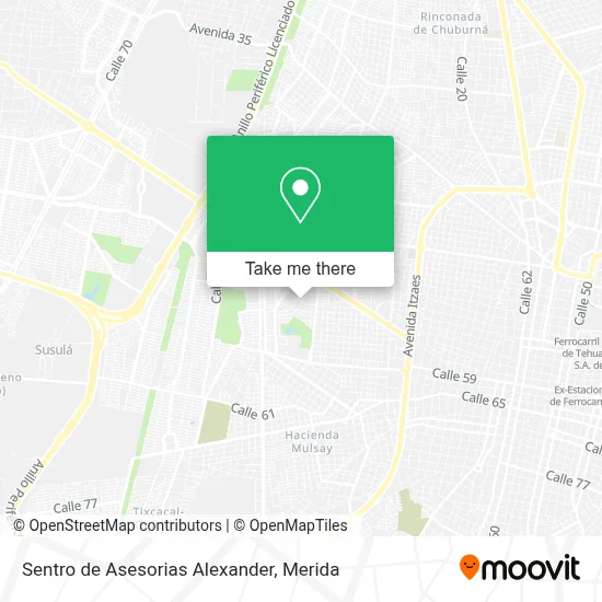 Sentro de Asesorias Alexander map